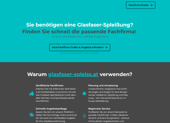 Glasfaser Spleiss Service Österreich